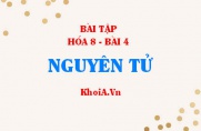 Bài tập Nguyên tử, Hạt nhân nguyên tử, lớp electron: Giải bài 1, 2, 3, 4, 5 trang 15, 16 SGK Hóa 8 bài 4